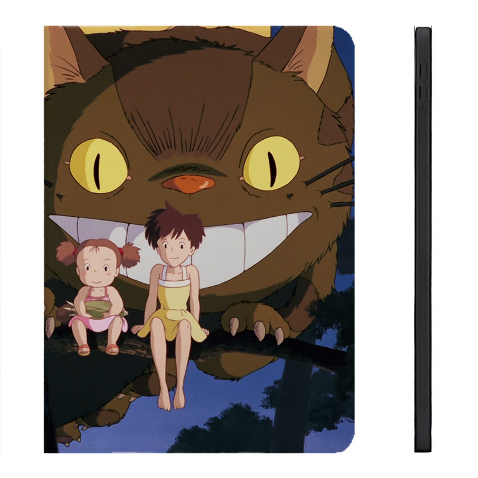 （画像用） となりのトトロ 草壁メイ 草壁サツキ My Neighbor Totoro Satsuki Kusakabe Mei Kusakabe IPadケース ペンホルダー付き ブックスタイルデザイン